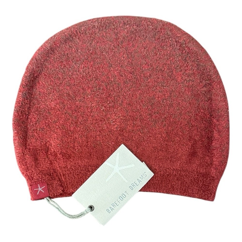 Barefoot Dreams CozyChic Lite Confetti Beanie in Crimson-Rosewood New